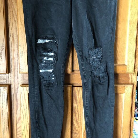 J Brand Maria High Rise Skinny Jeans Temple Silver Black Size 32 - Picture 5 of 14